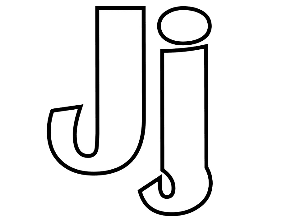 Letter J 3 Coloring Game Letter J 3