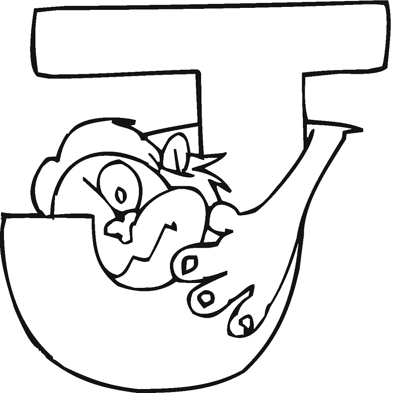 Letter J 7 Coloring Game Letter J 7