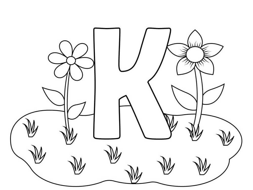 Letter K Cool Coloring Game Letter K Cool