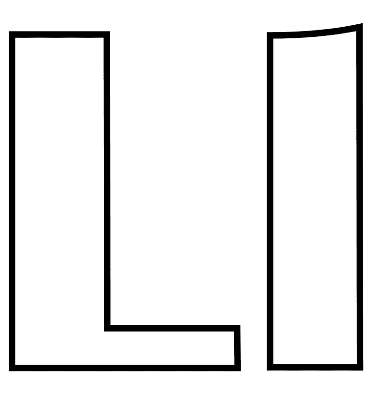 Letter L 3 Coloring Game Letter L 3