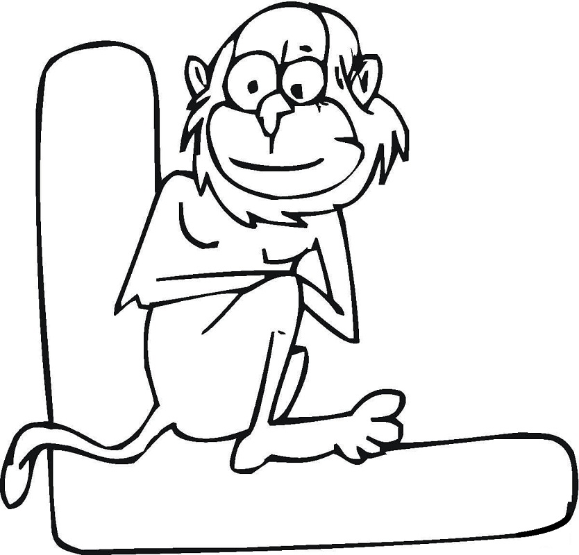 Letter L 6 Coloring Game Letter L 6