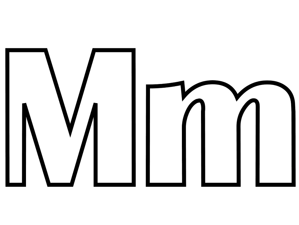 Letter M 2 Coloring Game Letter M 2