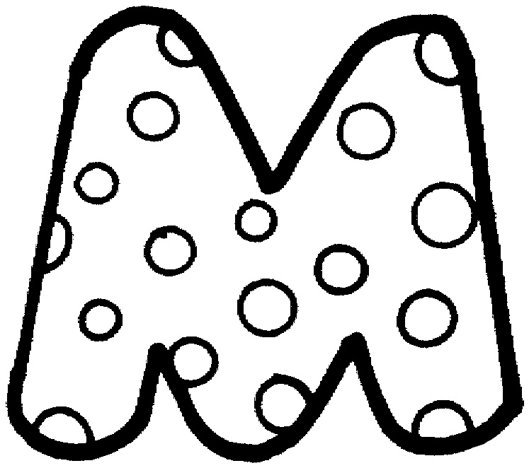 Letter M 6 Coloring Game Letter M 6
