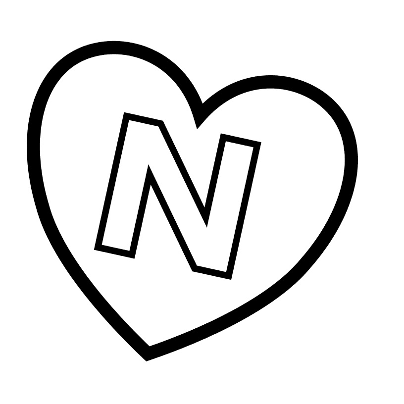 Letter N 1 Coloring Game Letter N 1