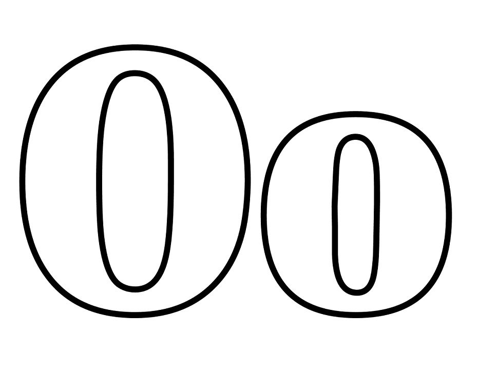 Letter O 5 Coloring Game Letter O 5