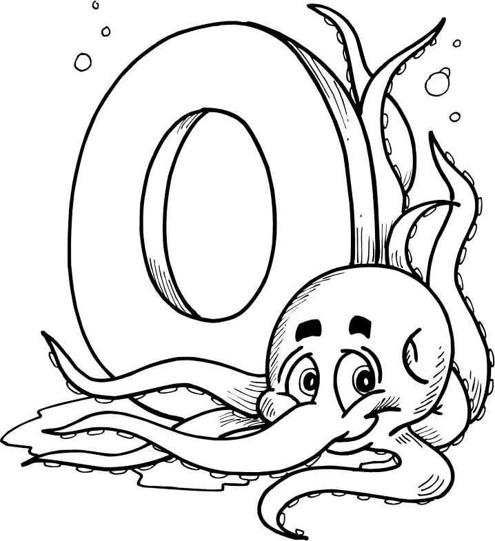 Letter O 6 Coloring Game Letter O 6