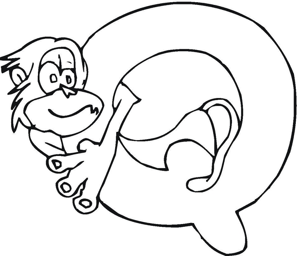 Letter Q 7 Coloring Game Letter Q 7