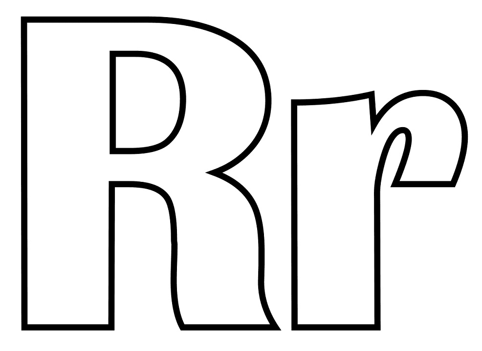Letter R 2 Coloring Game Letter R 2
