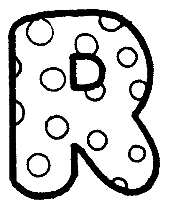 Letter R 3 Coloring Game Letter R 3