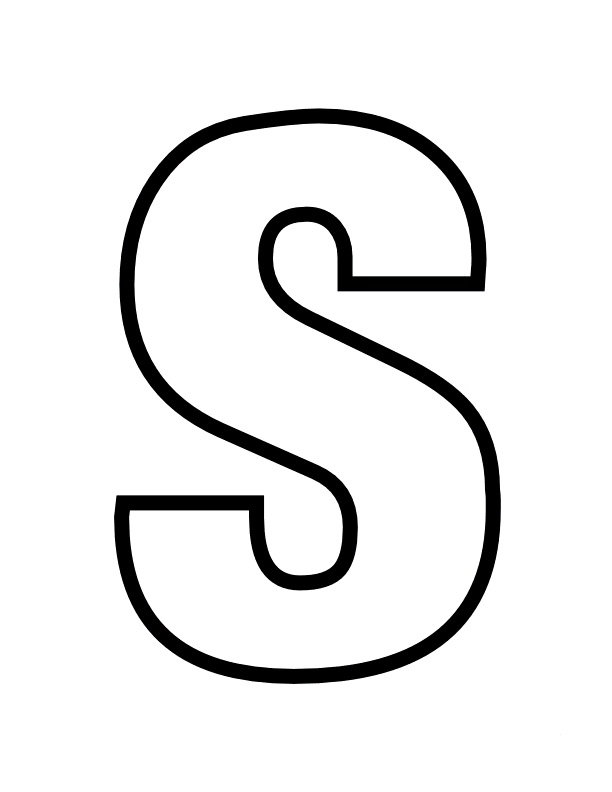 Letter S 1 Coloring Game Letter S 1