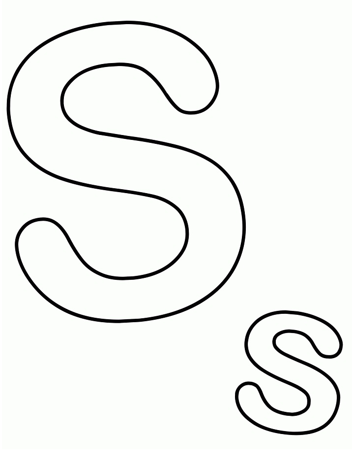 Letter S 2 Coloring Game Letter S 2