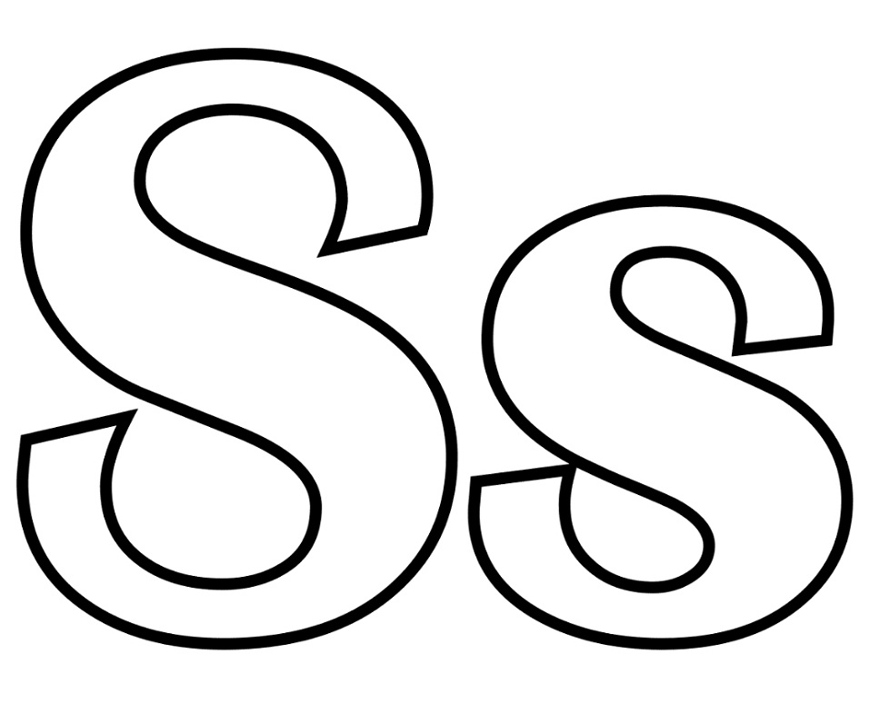 Letter S 3 Coloring Game Letter S 3