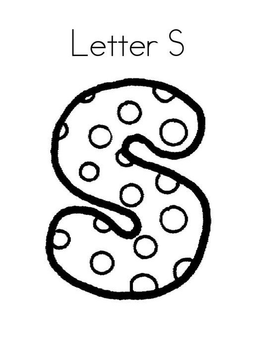 Letter S Coloring Game Letter S