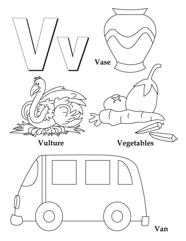 Letter V 2 Coloring Game Letter V 2