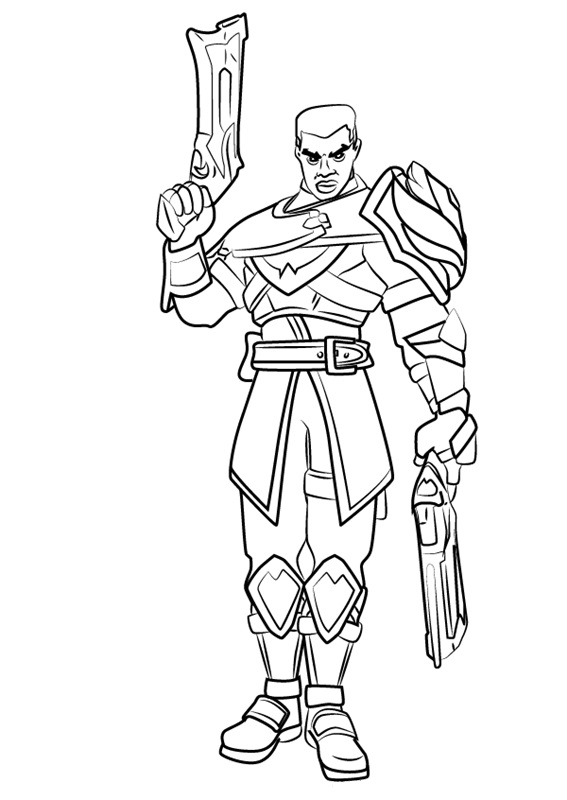 Lex from Paladins Coloring Game Lex from Paladins