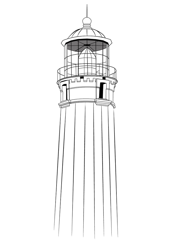 Lighthouse 1 Coloring Game Lighthouse 1