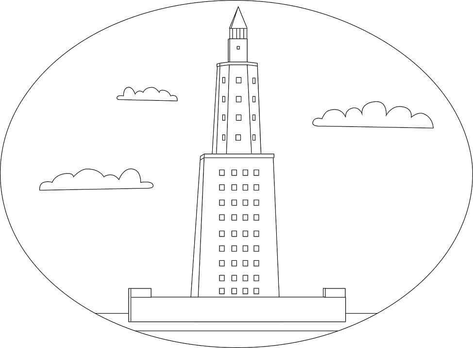 Lighthouse of Alexandria Coloring Game Lighthouse of Alexandria