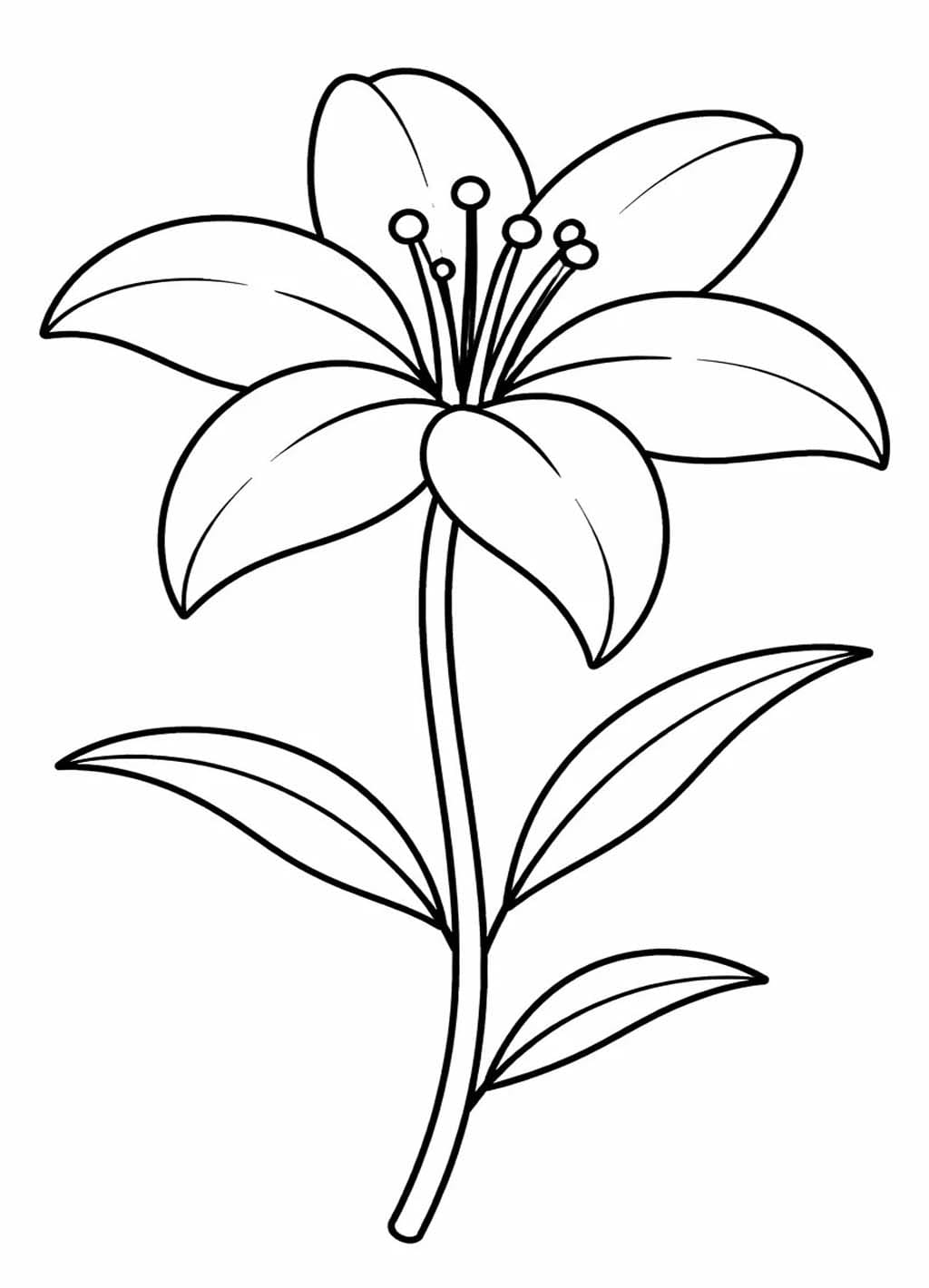 Lily free printable for kids