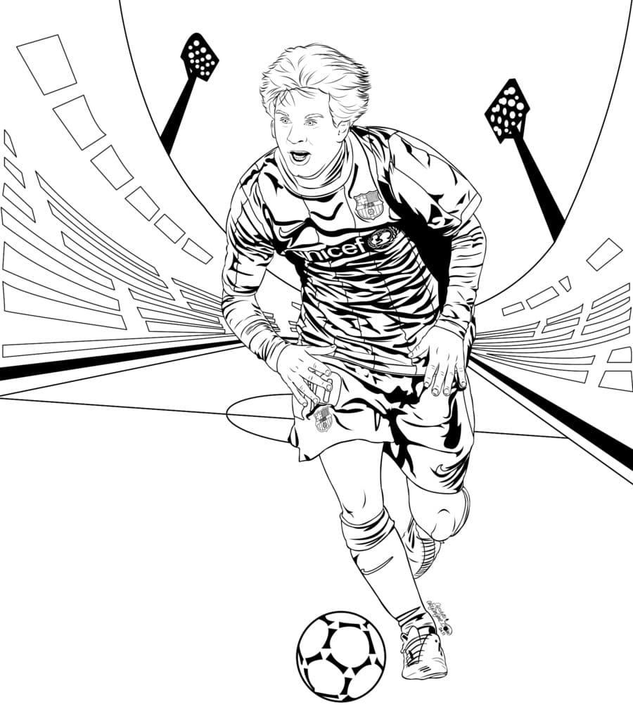 Lionel Messi Football Player Coloring Game Lionel Messi Football Player