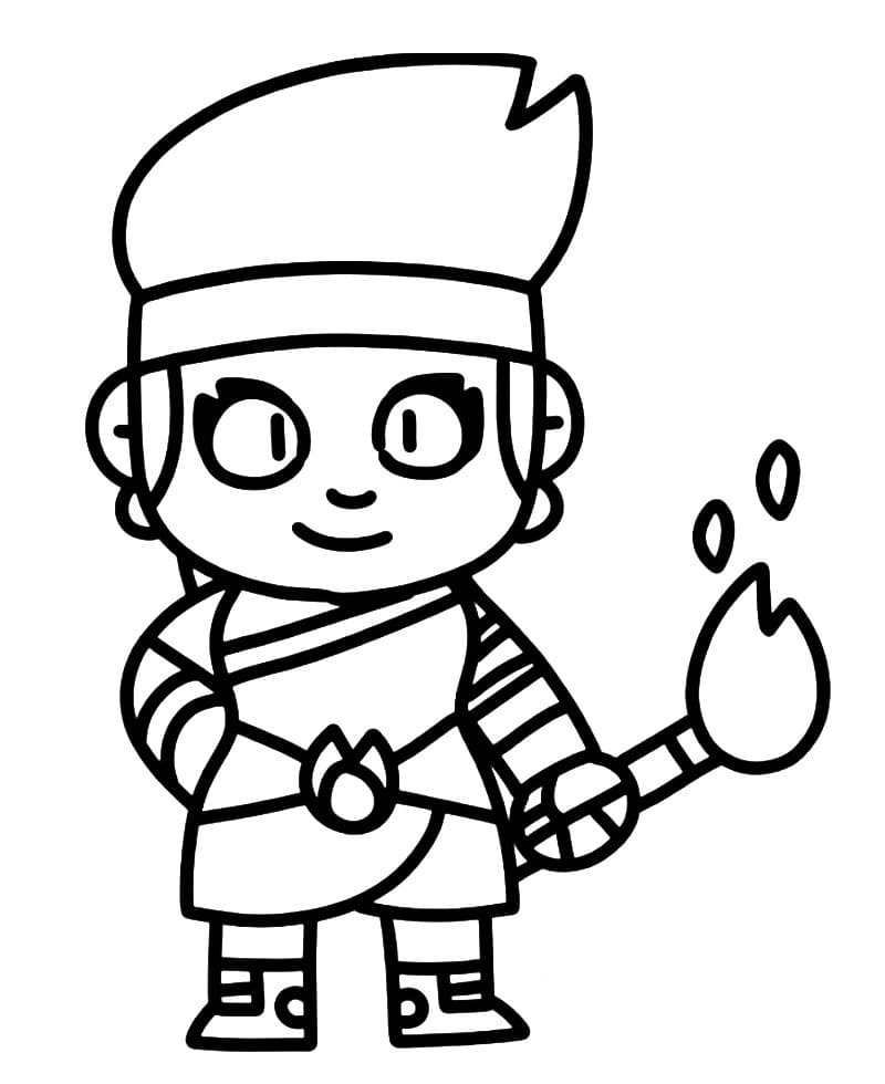 Little Amber Brawl Stars Coloring Game Little Amber Brawl Stars