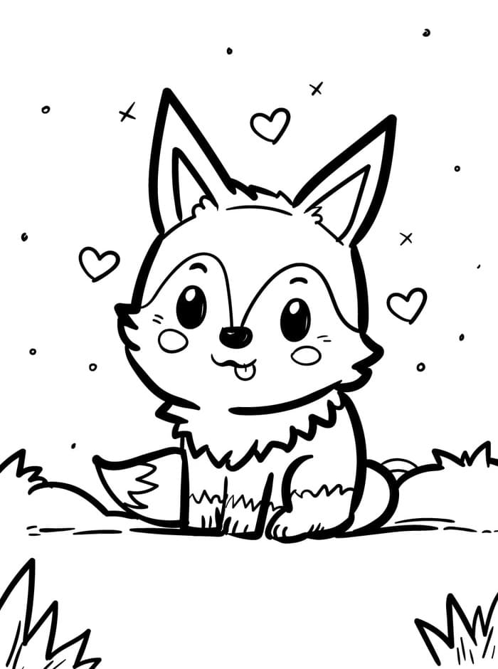 Little Cute Fox Coloring Game Little Cute Fox