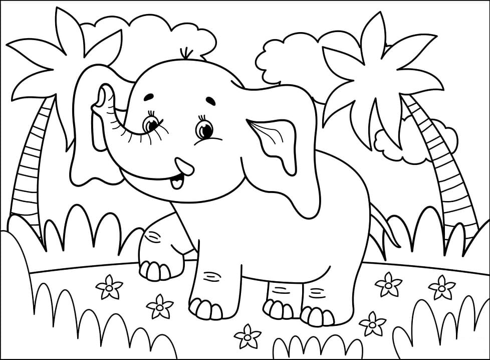 Little Elephant Coloring Game Little Elephant