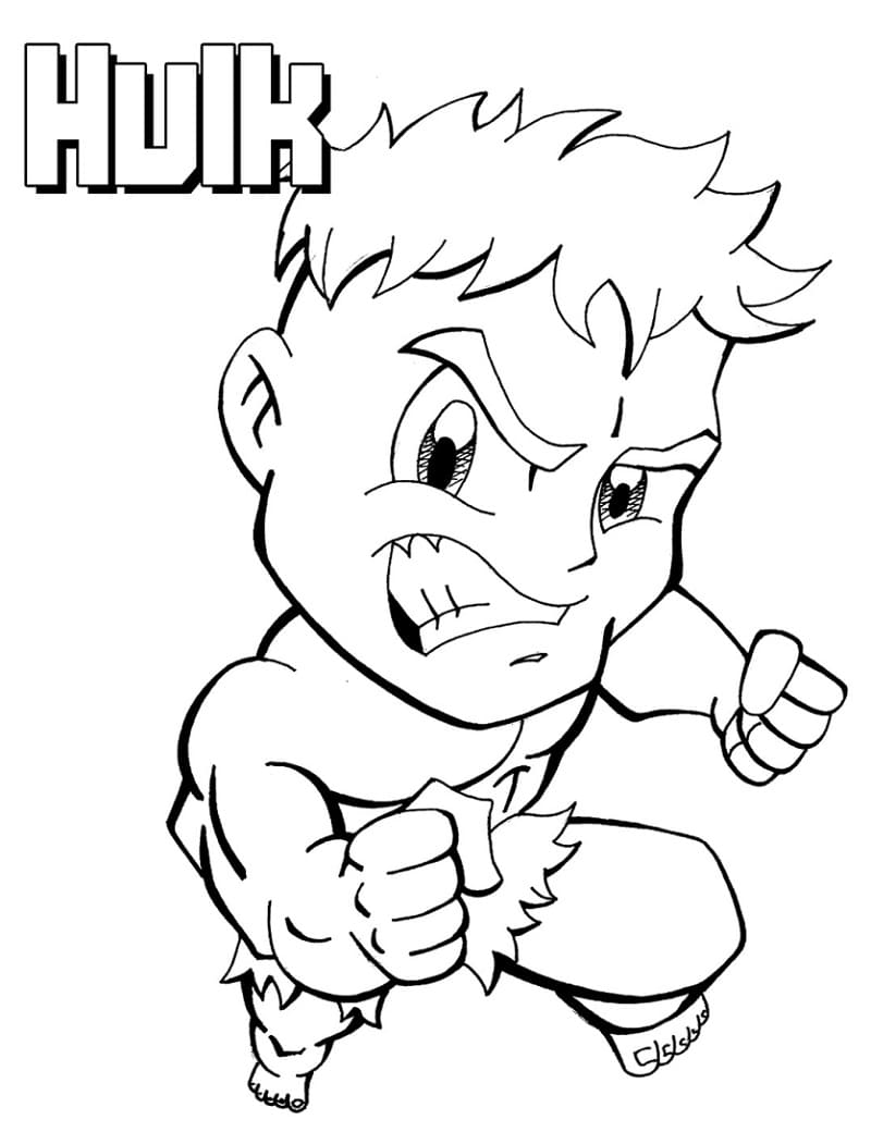 Little Hulk Coloring Game Little Hulk