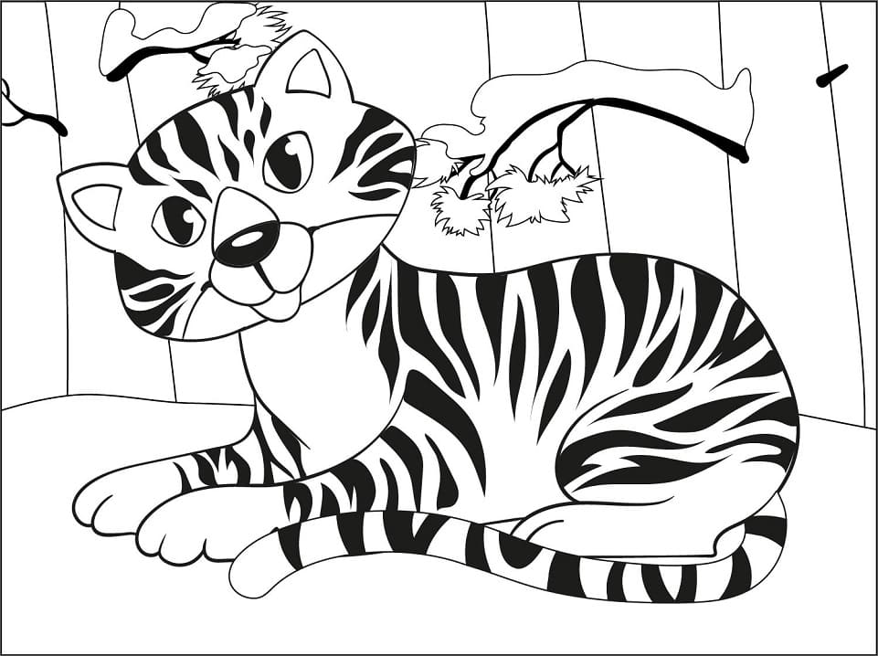 Little Tiger coloring page