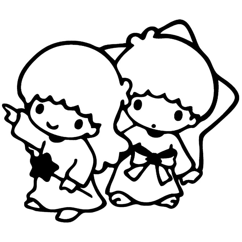 Little Twin Stars 1 Coloring Game Little Twin Stars 1