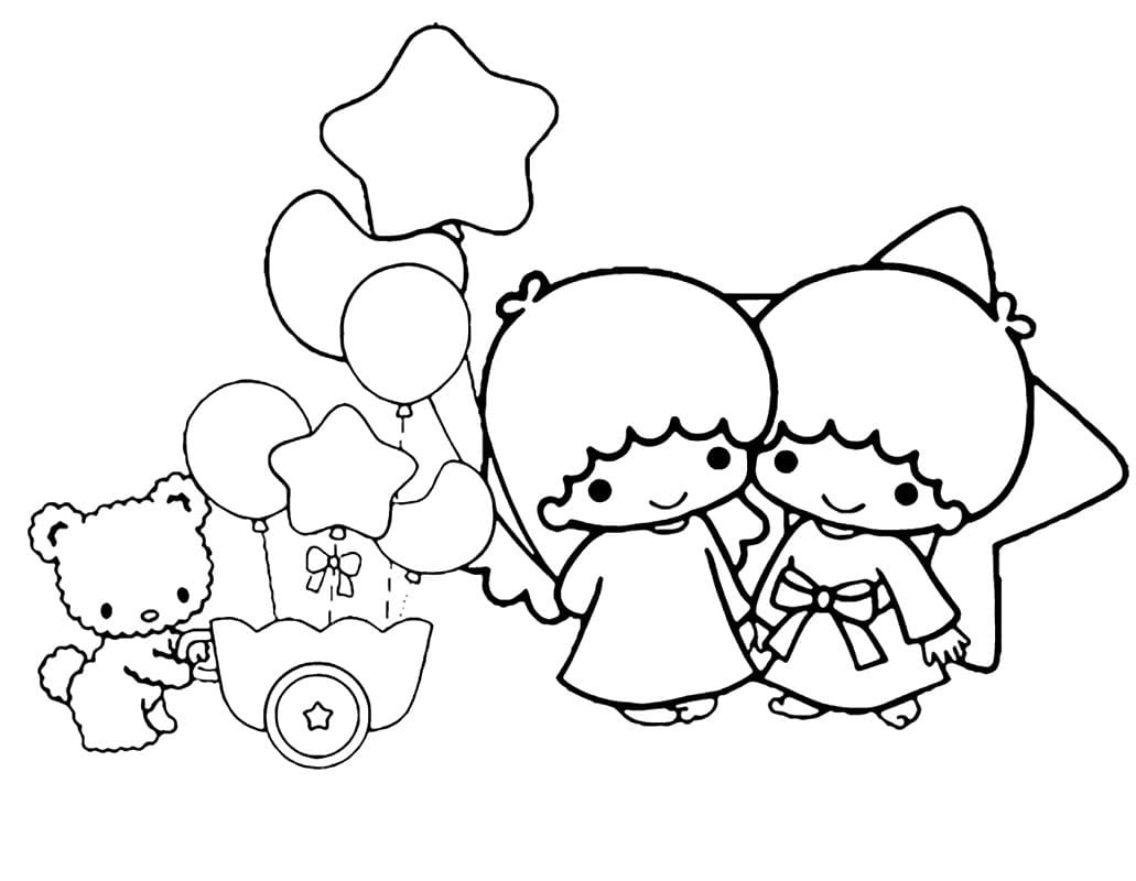 Little Twin Stars 11 Coloring Game Little Twin Stars 11