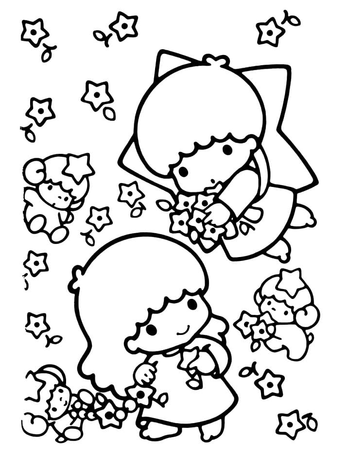 Little Twin Stars 2 Coloring Game Little Twin Stars 2