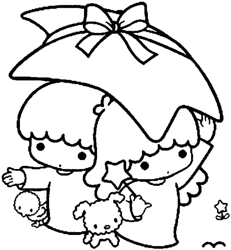Little Twin Stars 5 Coloring Game Little Twin Stars 5