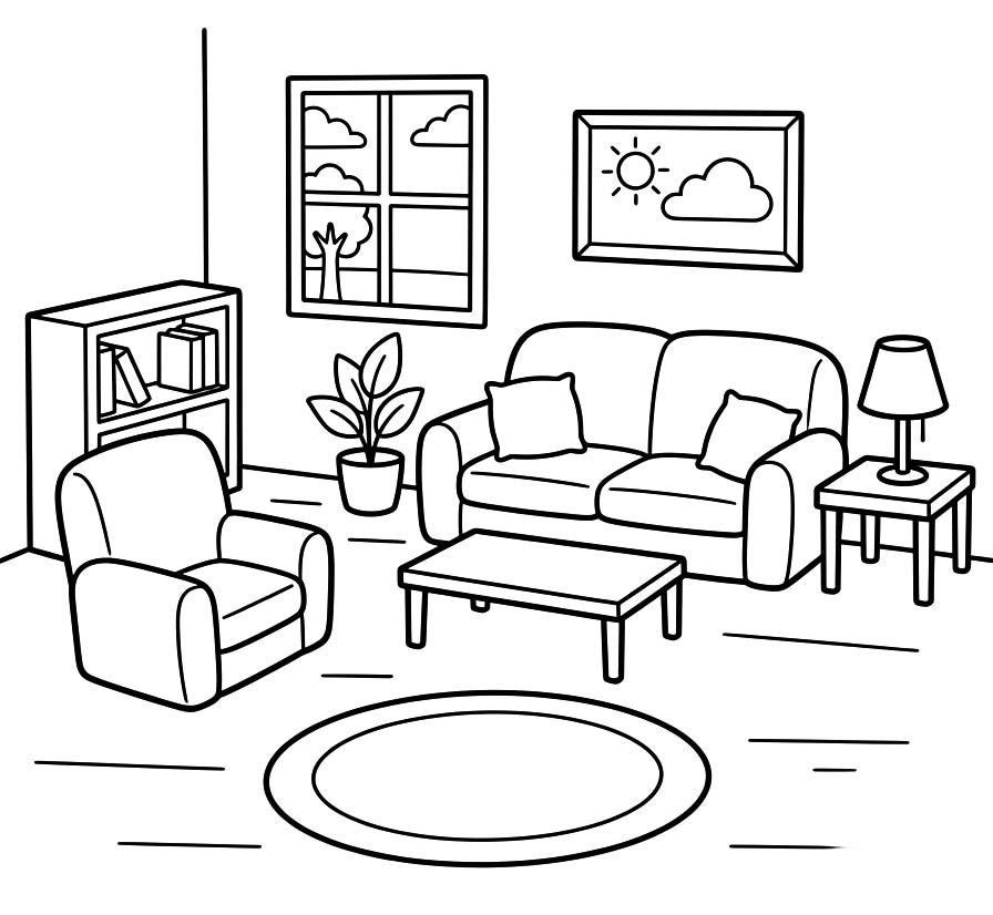 Living Room Free Printable