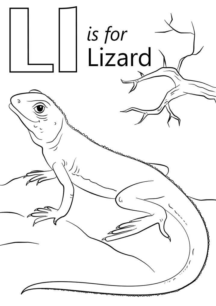 Lizard Letter L