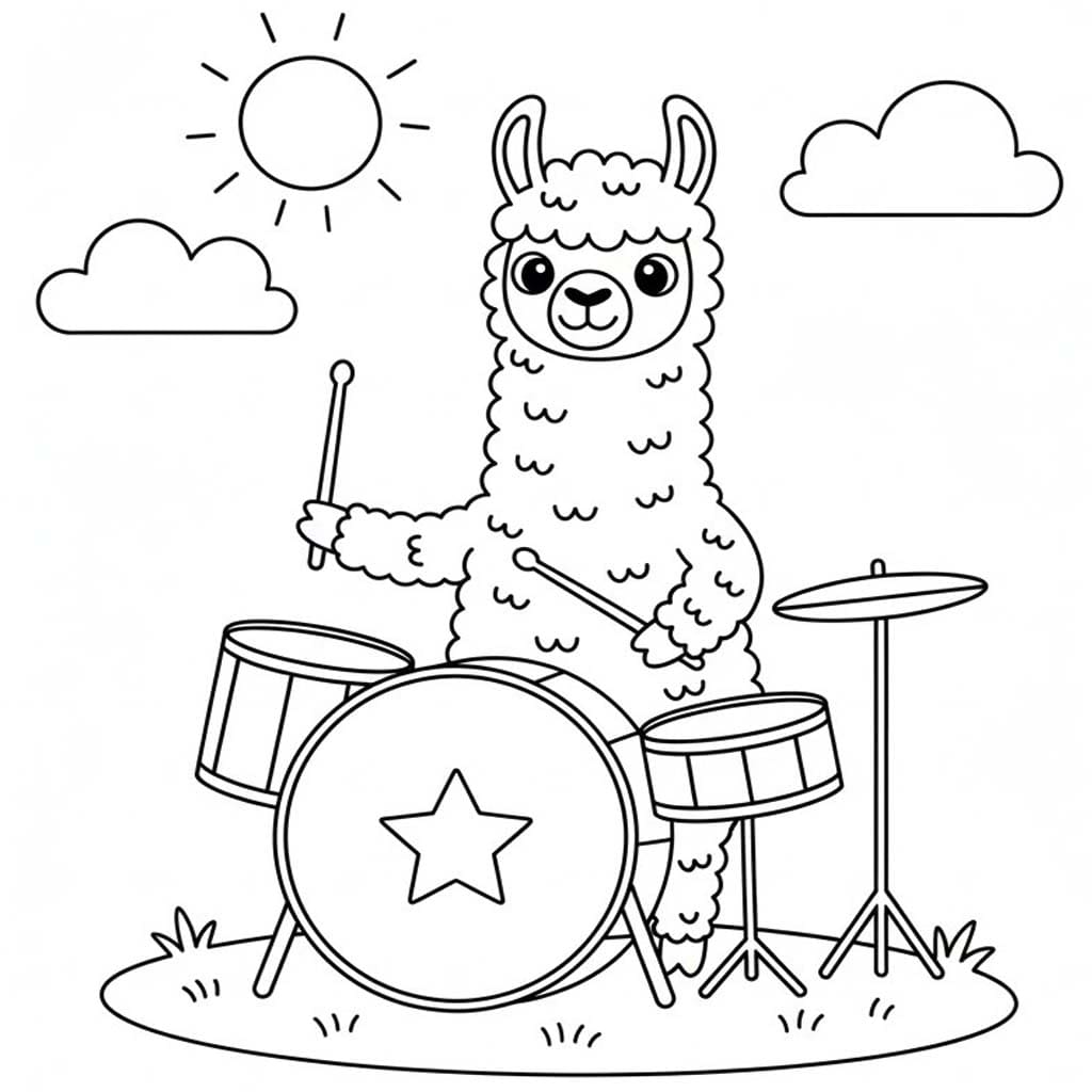 Llama Free Printable