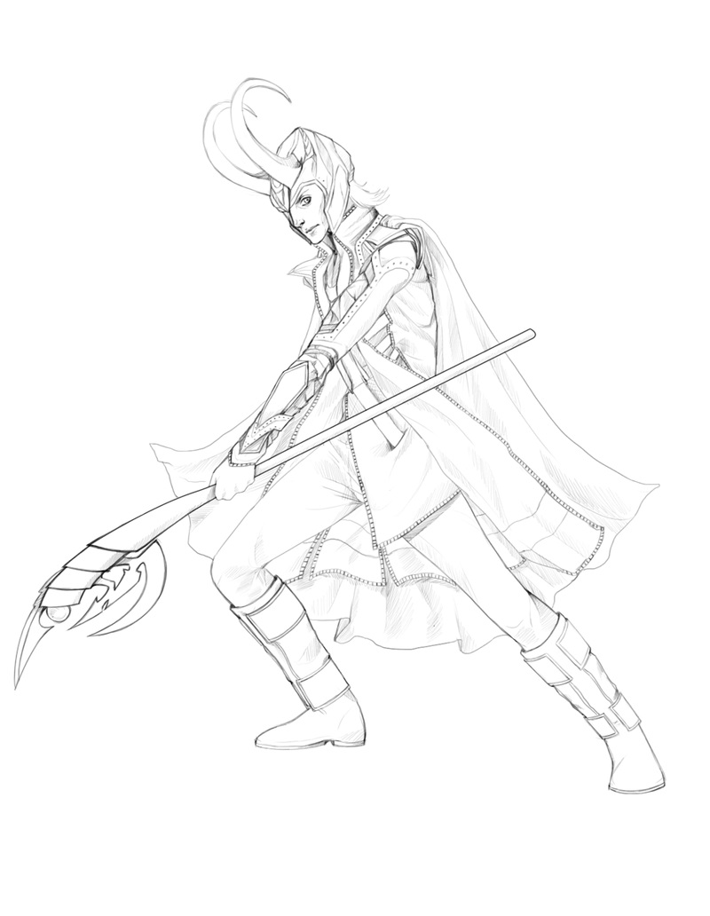 Loki Holding Scepter