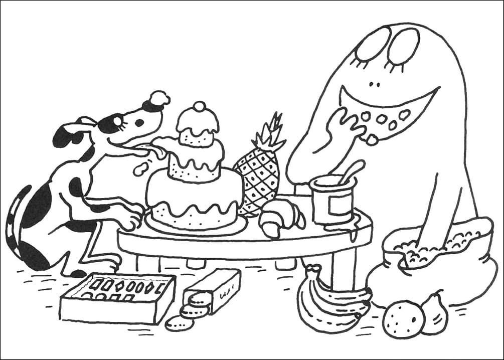 Lolita and Barbapapa Coloring Game Lolita and Barbapapa