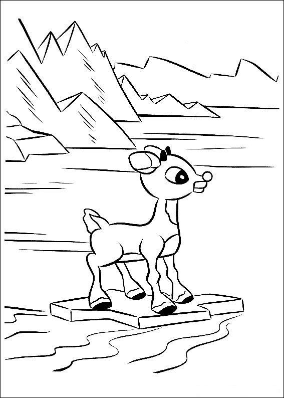 Lonely Rudolph Coloring Game Lonely Rudolph