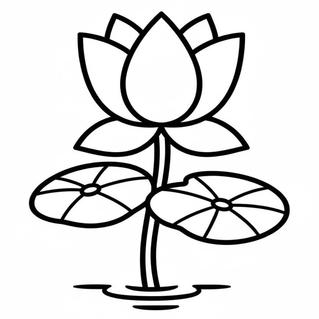 Lotus free printable for kids