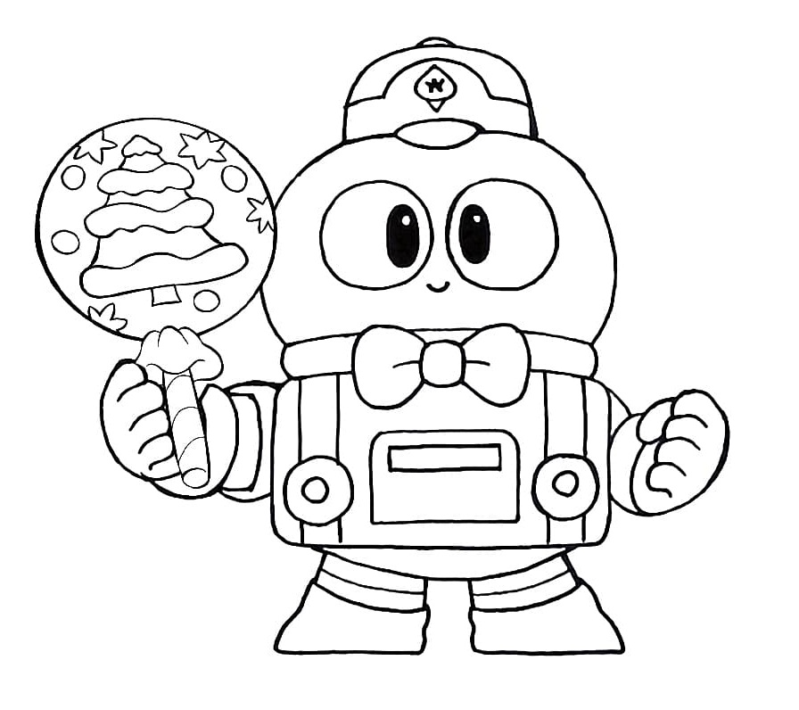 Lou Brawl Stars 1 Coloring Game Lou Brawl Stars 1