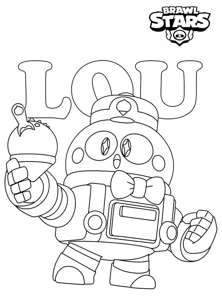 Lou Brawl Stars 2 Coloring Game Lou Brawl Stars 2