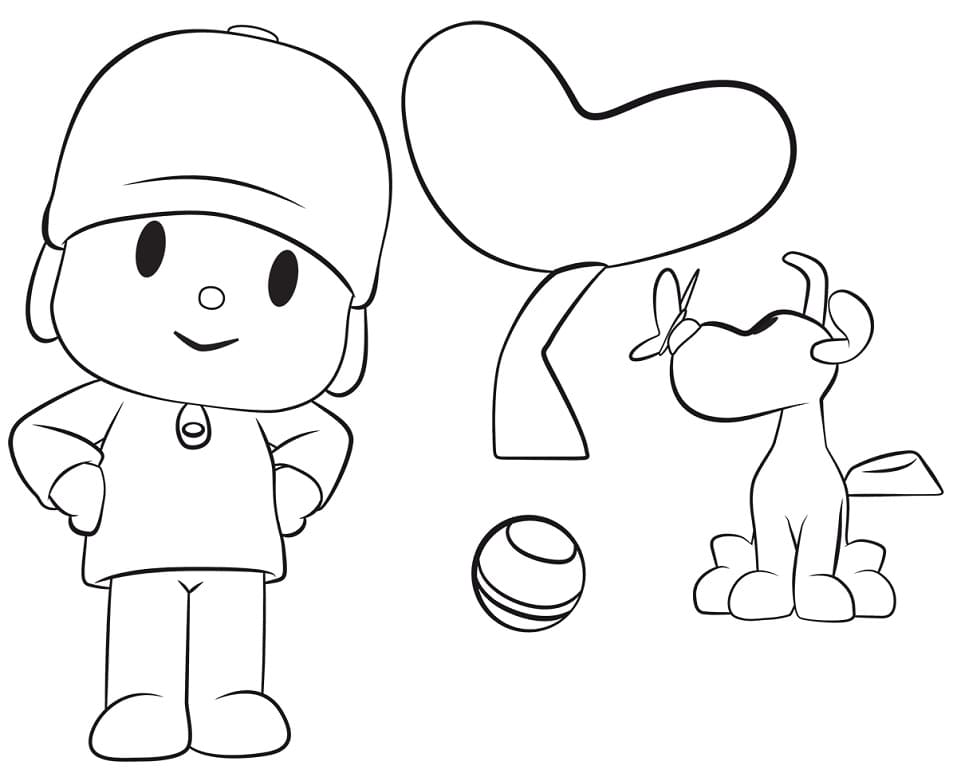 Loula and Pocoyo Coloring Game Loula and Pocoyo