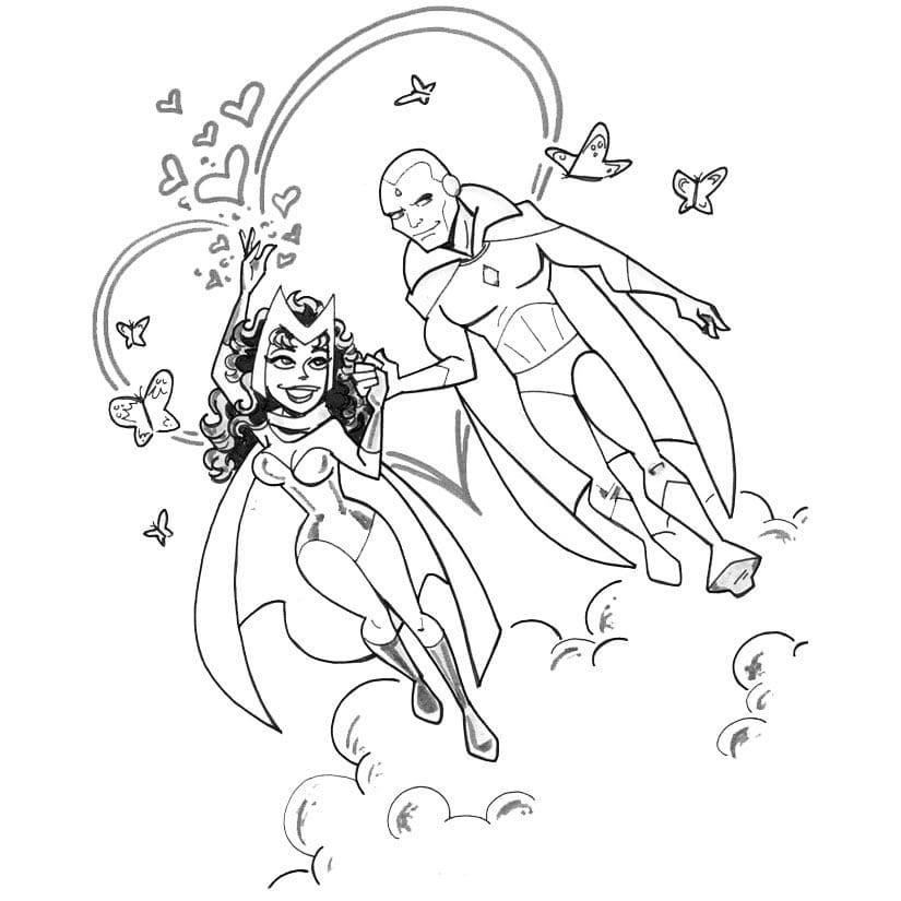 Love WandaVision 1 Coloring Game Love WandaVision 1