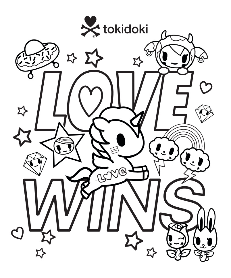 Love Wins Tokidoki Coloring Game Love Wins Tokidoki