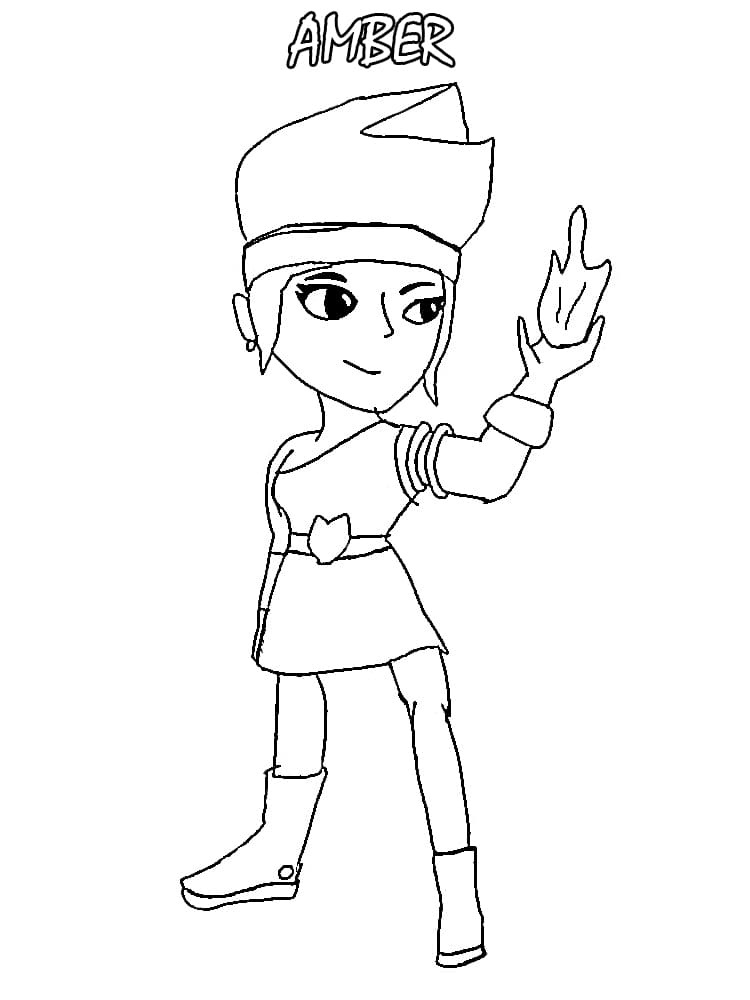 Lovely Amber Brawl Stars Coloring Game Lovely Amber Brawl Stars