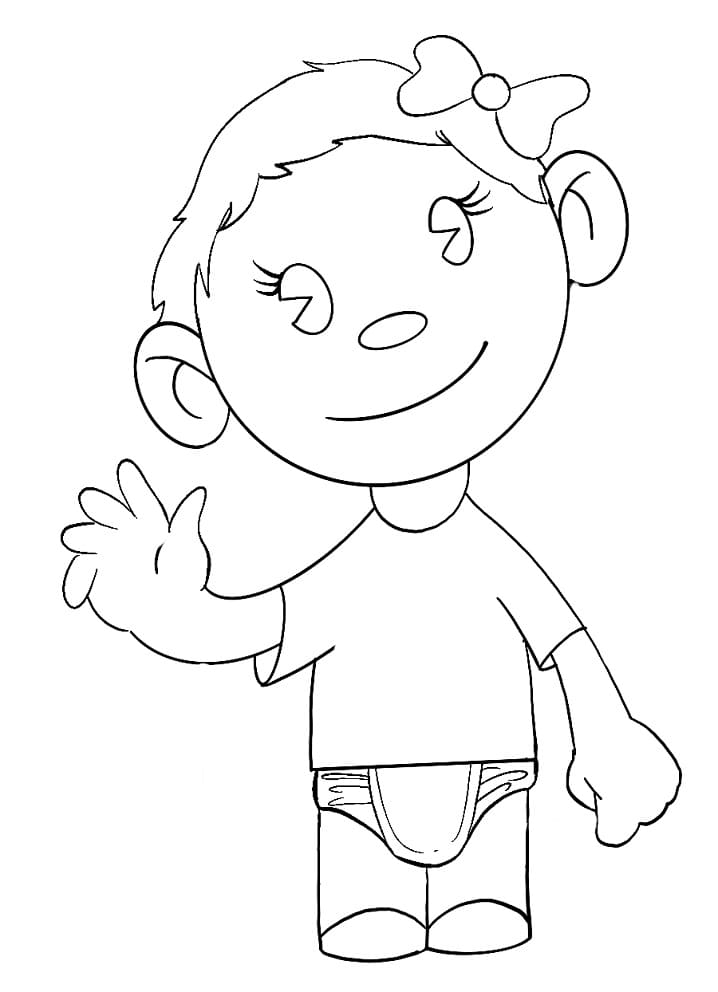 Lovely Baby Girl Coloring Game Lovely Baby Girl
