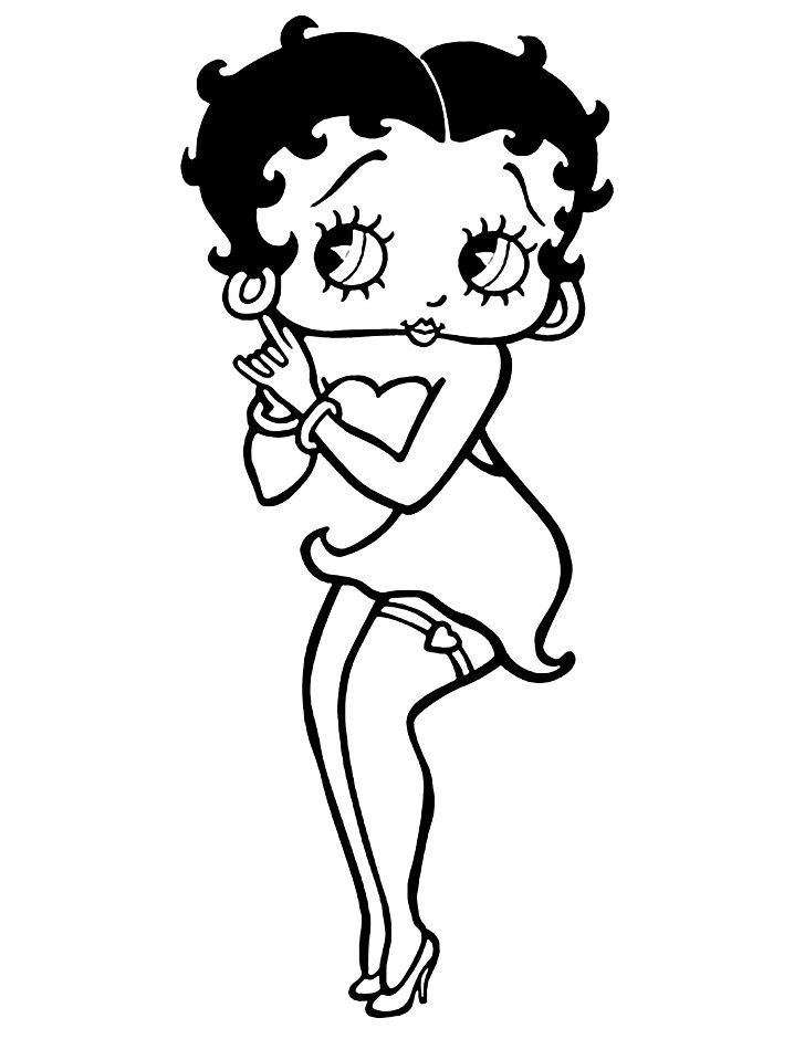 Lovely Betty Boop Coloring Game Lovely Betty Boop