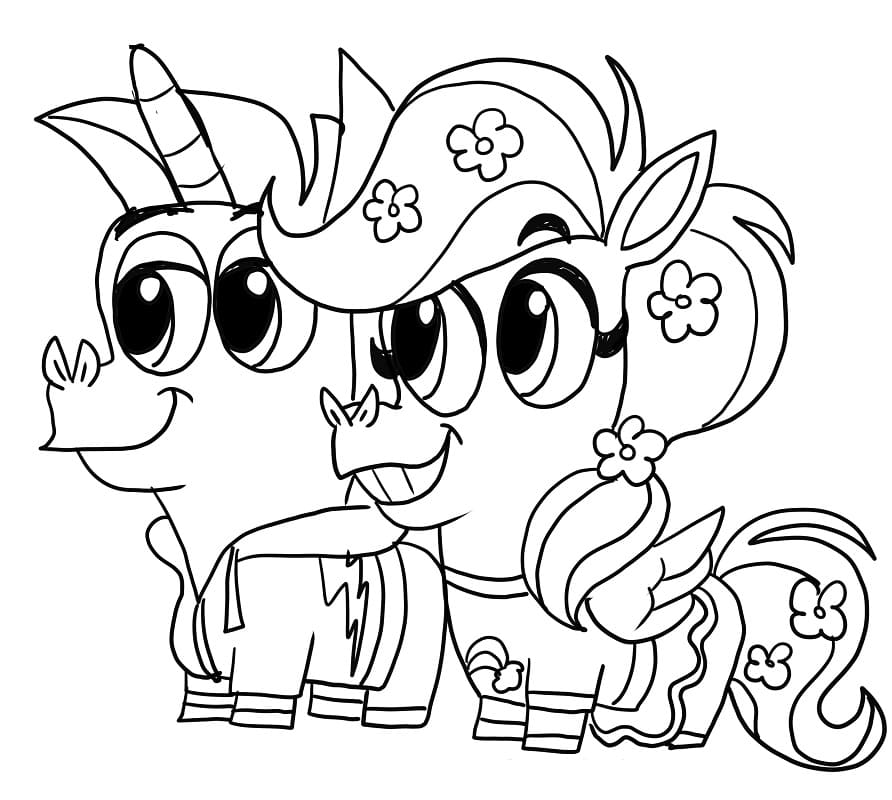 Lovely Corn and Peg Coloring Game Lovely Corn and Peg