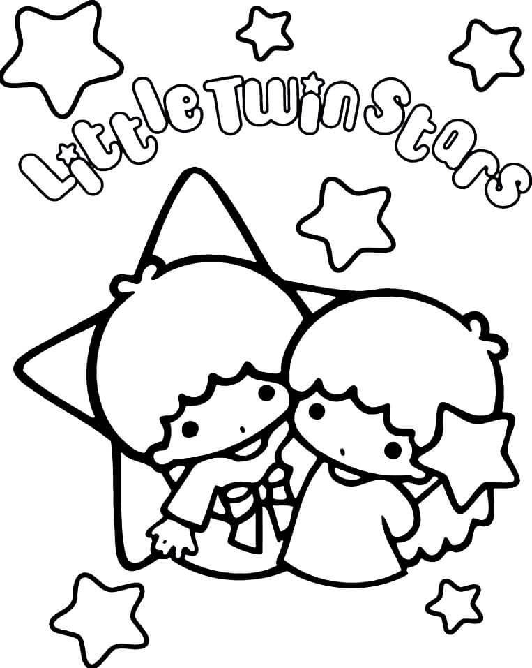 Lovely Little Twin Stars Coloring Game Lovely Little Twin Stars