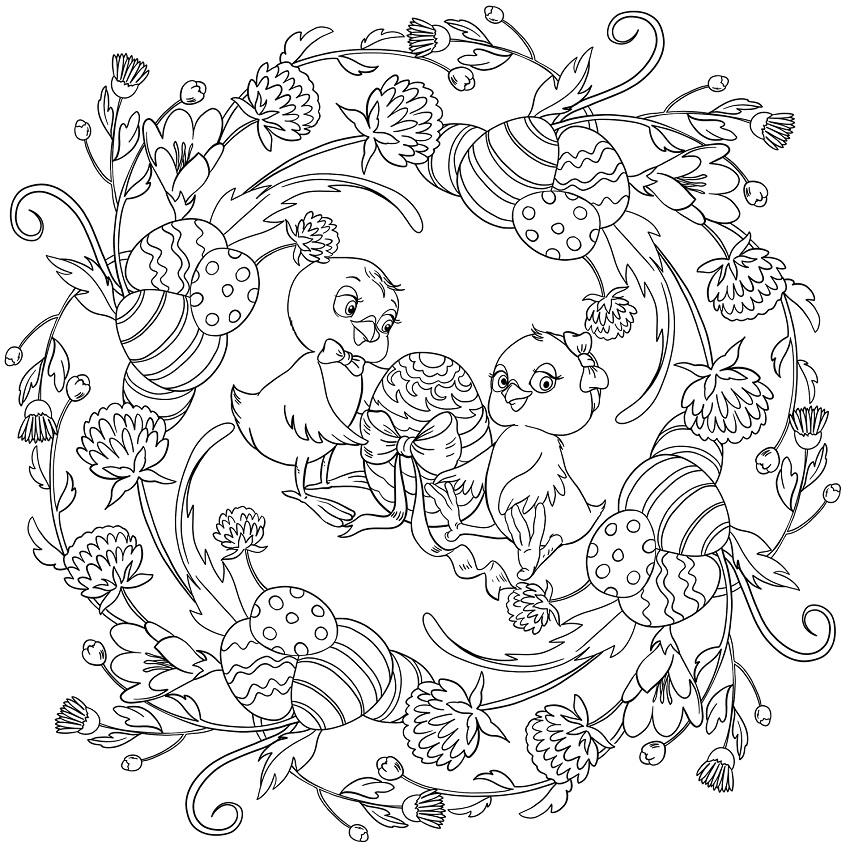 Lovely Mandala Easter Coloring Game Lovely Mandala Easter